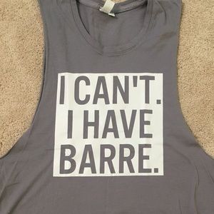 I can’t, I have barre small muscle tank top